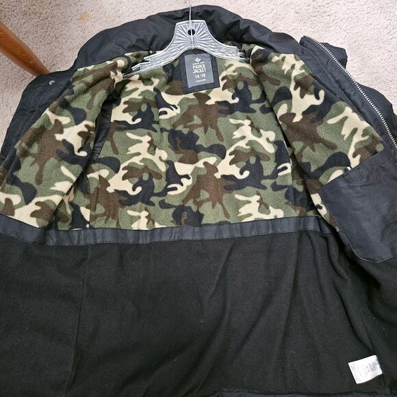 Boys Member's Mark Ultimate Parka Jacket Puffer Sz 14 - 16 Reflective Strips EUC - Picture 3 of 9